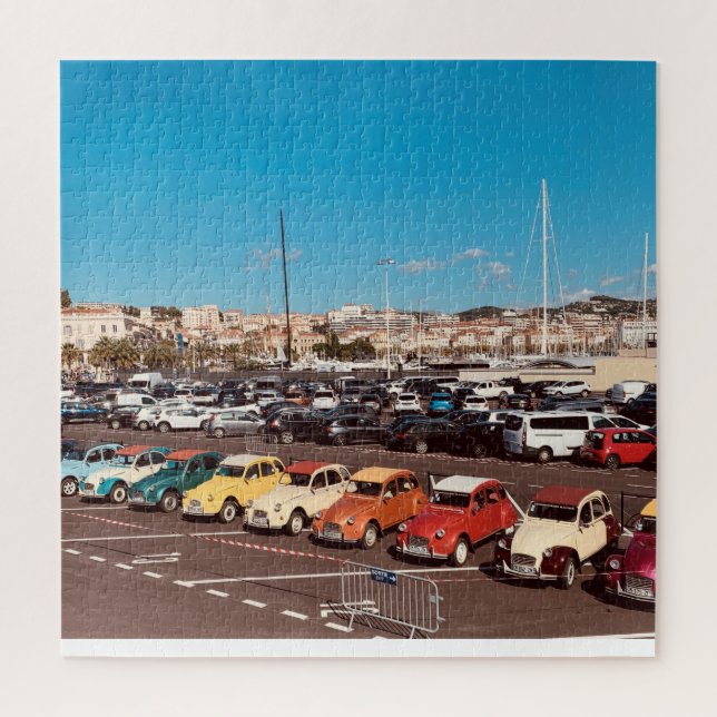 French Riviera in Cannes France Classic Car (Vertikal)