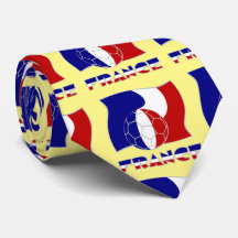 French Soccer Ball and Flag