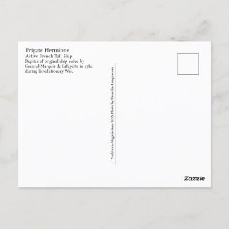 French Tallship Hermione Postkarte