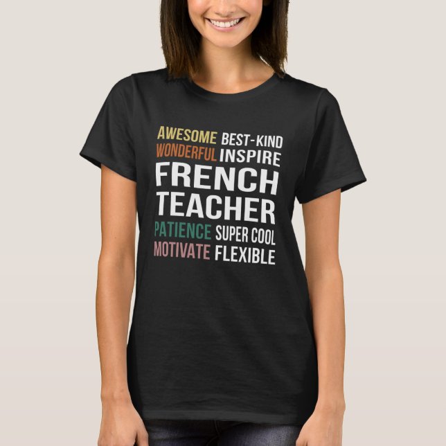French Teacher  Appreciation T-Shirt (Vorderseite)