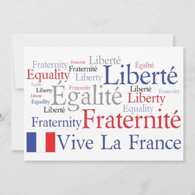 French Themed Event - Französisch-Amerikanische Fr Einladung (Vorderseite)
