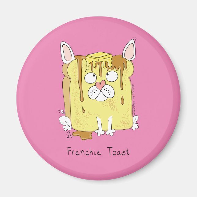 French Toast Bulldog Magnet (Devant)