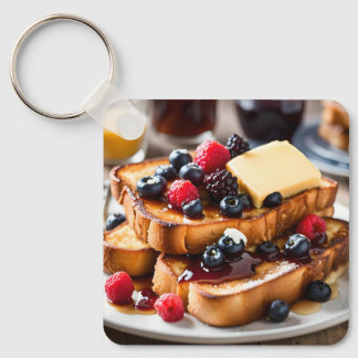 French Toast With Berries Schlüsselanhänger