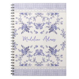 French Toile Individuelle Name Spiral Foto Noteboo Notizblock