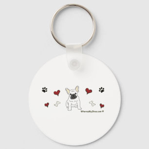 FrenchBulldogWht Schlüsselanhänger