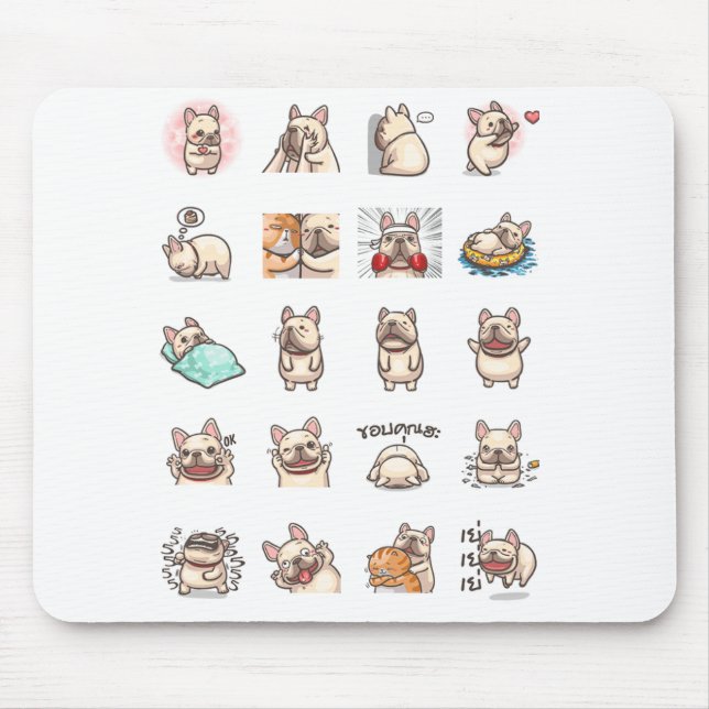 Frenchie Auflage Mousepad (Vorne)