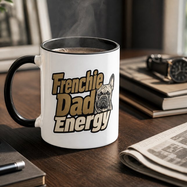 Frenchie-Daddy-Energie-Tasse Tasse (Frenchie Dad Energy Mug)