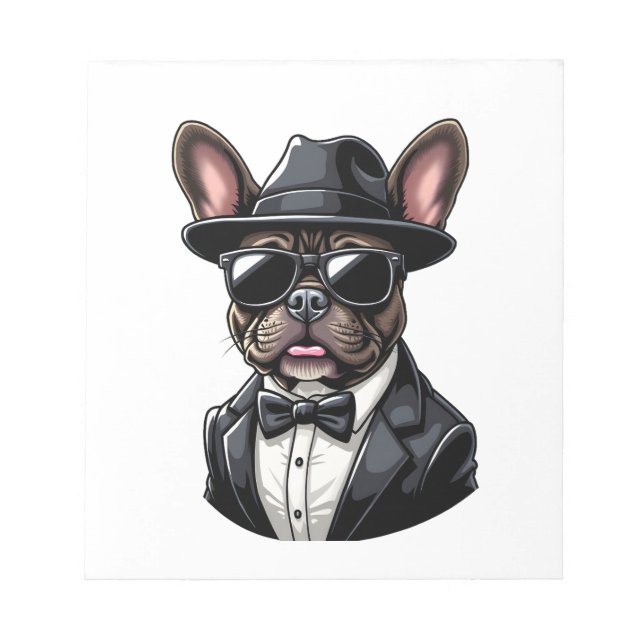 Frenchie der Gangster Notizblock (Vorderseite)