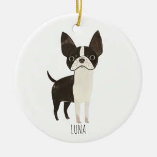 Frenchie Dog Keramik Ornament