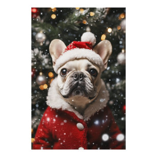 Frenchie Festival: Ein Holiday Portrait Fotodruck