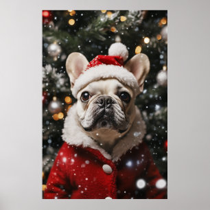 Frenchie Festival: Ein Holiday Portrait Poster