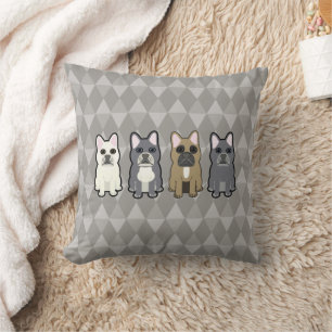 Frenchie Freunde Kissen