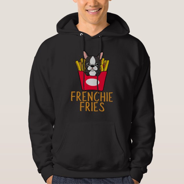 Frenchie Fries  French Bulldog Hoodie (Vorderseite)