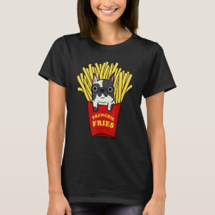 Frenchie Fries Niedlich French Bulldog Dog T-Shirt