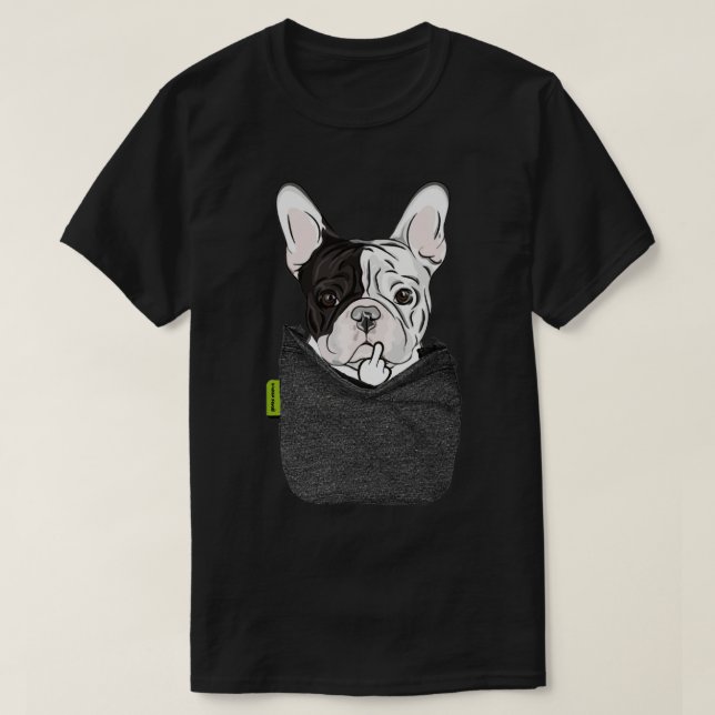 Frenchie FU Pocket T-Shirt (Design vorne)