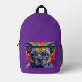 Frenchie Fun Birthday Fantasy Bedruckter Rucksack