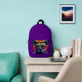 Frenchie Fun Geburtstagsfantasie Bedruckter Rucksack