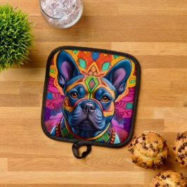 Frenchie Fun Geburtstagsfantasie Topflappen