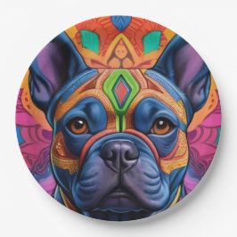 Frenchie Fun Pappteller