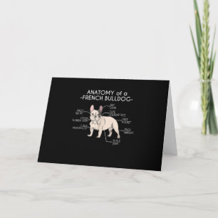 Frenchie-Geschenk   Anatomie einer Französischen B Karte