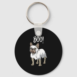Frenchie Ghost Costume Funny Bulldog Halloween Schlüsselanhänger