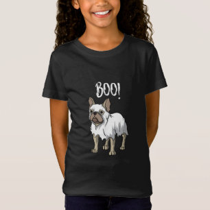 Frenchie Ghost Costume Funny Bulldog Halloween T-Shirt