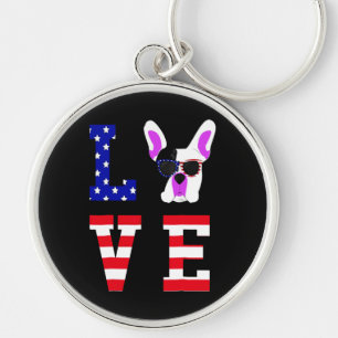 Frenchie Gift COOLE NIEDLICHE LIEBE Schlüsselanhänger