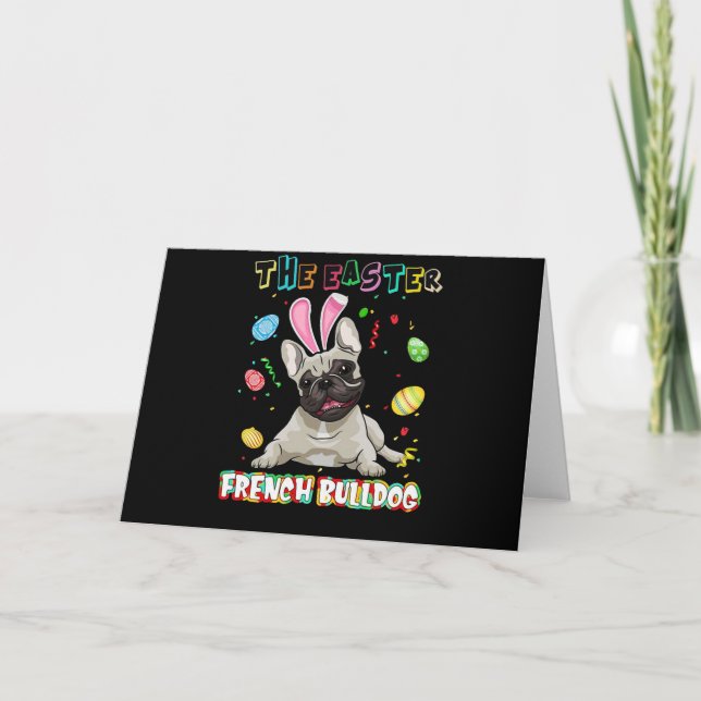 Frenchie Gift | Der französische Bulldog-Hase zu O Karte (Vorderseite)