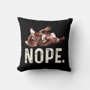 Frenchie Gift French Bulldog Nope. Kissen