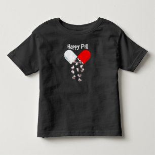 Frenchie Gift Happy Pill French Bulldog Gift Kleinkind T-shirt