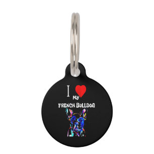 Frenchie Gift I Liebe Mein Französischer Bulldog Haustiermarke