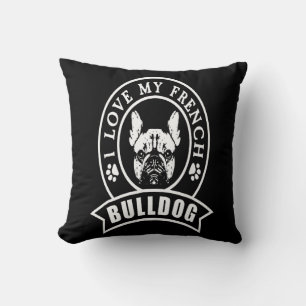 Frenchie Gift   I Liebe Mein Französischer Bulldog Kissen