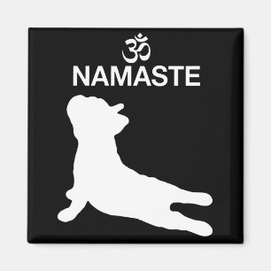 Frenchie Gift   Namaste French Bulldog Gift Magnet