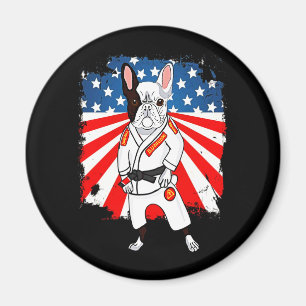 Frenchie Gift Niedliche französische Flagge Bull Magnet