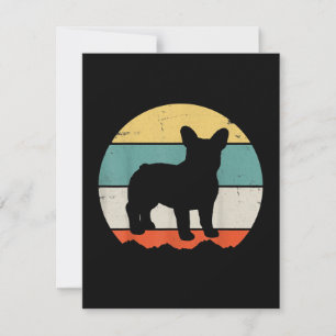 Frenchie Gift   Vintages Französisches Bulldog-Ges Dankeskarte