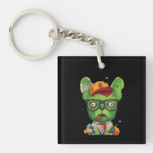 Frenchie Gift Zombie French Bulldog Schlüsselanhänger