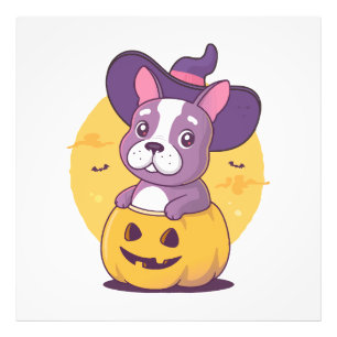 Frenchie Halloween Fotodruck