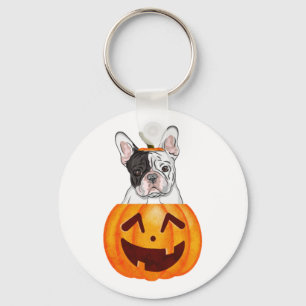Frenchie Halloween Schlüsselanhänger