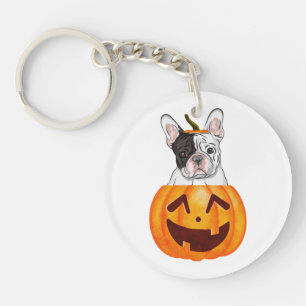 Frenchie Halloween Schlüsselanhänger