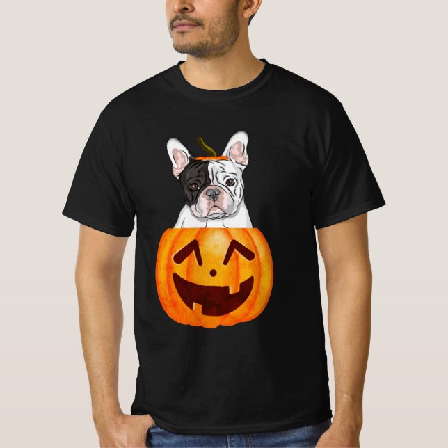 Frenchie Halloween T - Shirt (Vorderseite)