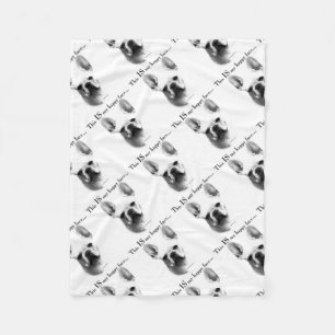 Frenchie Happy Face Fleecedecke