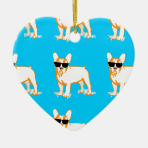 Frenchie Howlelu Keramik Ornament