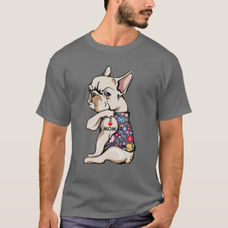 Frenchie I Liebe Mama Funny French Bulldog Tattooo T-Shirt
