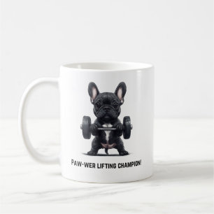 Frenchie-Kraftsportler-Tasse Kaffeetasse
