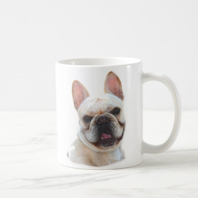 Frenchie lächelnde Tasse (Rechts)