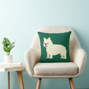 Frenchie Lover Green Kissen