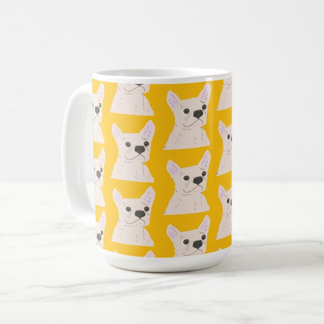 Frenchie Lover Kaffeetasse (Vorderseite Links)