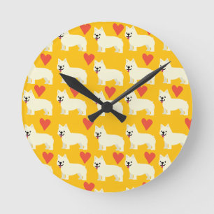 Frenchie Lover Runde Wanduhr