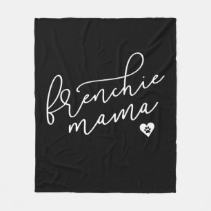 Frenchie Mama Französische Bulldogge Hundegesc Fleecedecke