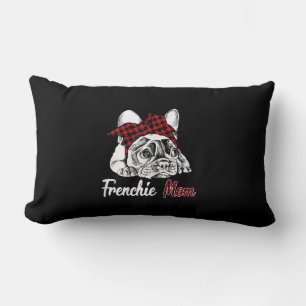 Frenchie-Mama Französische Bulldogge mit rotem K Lendenkissen
